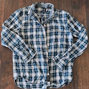 Vans Blue and Yellow Flannel